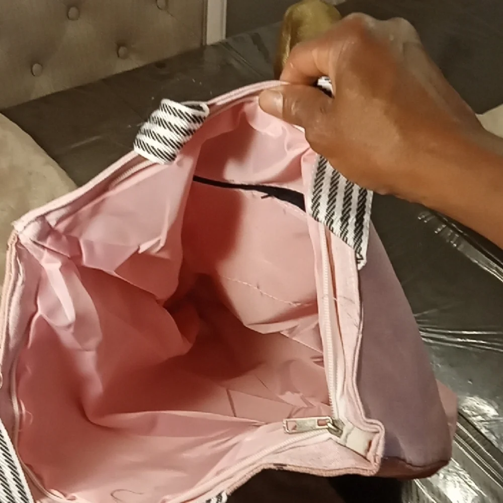 Cute Pink Tote Bag with Bear Print Hello Kitty NWOT